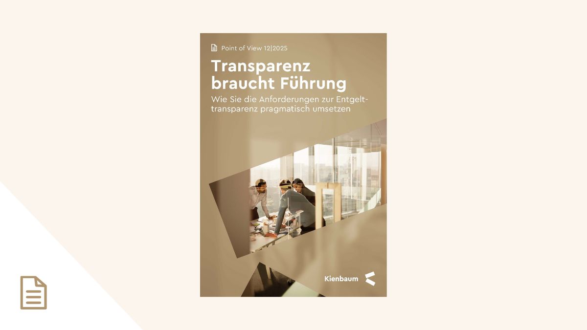 Entgelttransparenz pragmatisch umsetzen
